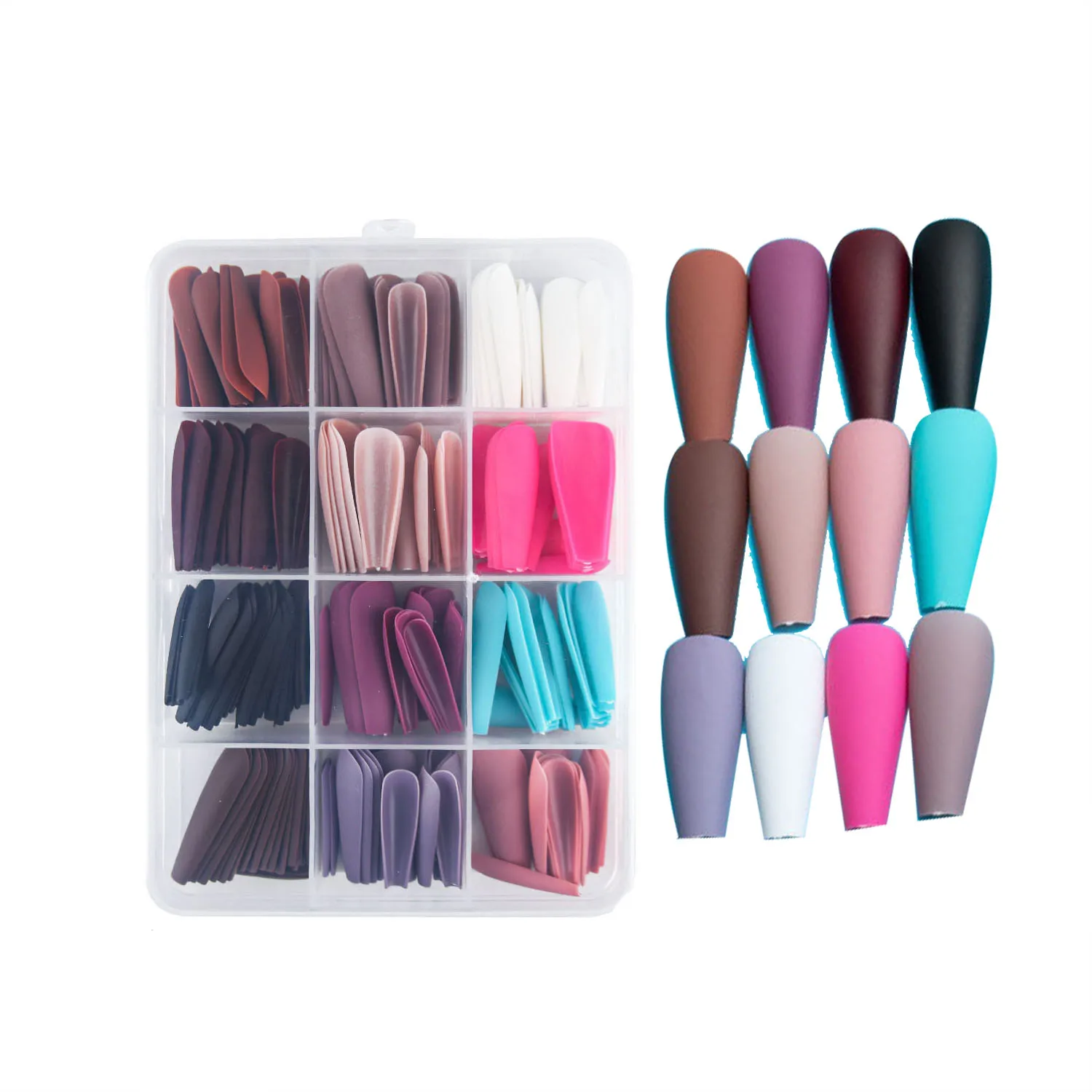 288PCS Square Press on Nails Short Medium Length12 Solid Color Ballerina Coffin Matte Full Cover False Nails For DIY Nail Art
288PCS Square Press on Nails Short Medium Length12 Solid Color Ballerina Coffin Matte Full Cover False Nails For DIY Nail Art