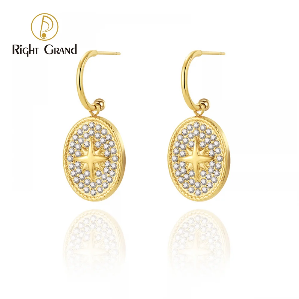 Oval Full Drill Stainless steel Earrings Western Jewelry Vintage Party Unique Jewelry Charm Earrings Hexagram Diamond Insert
Oval Full Drill Stainless steel Earrings Western Jewelry Vintage Party Unique Jewelry Charm Earrings Hexagram Diamond Insert