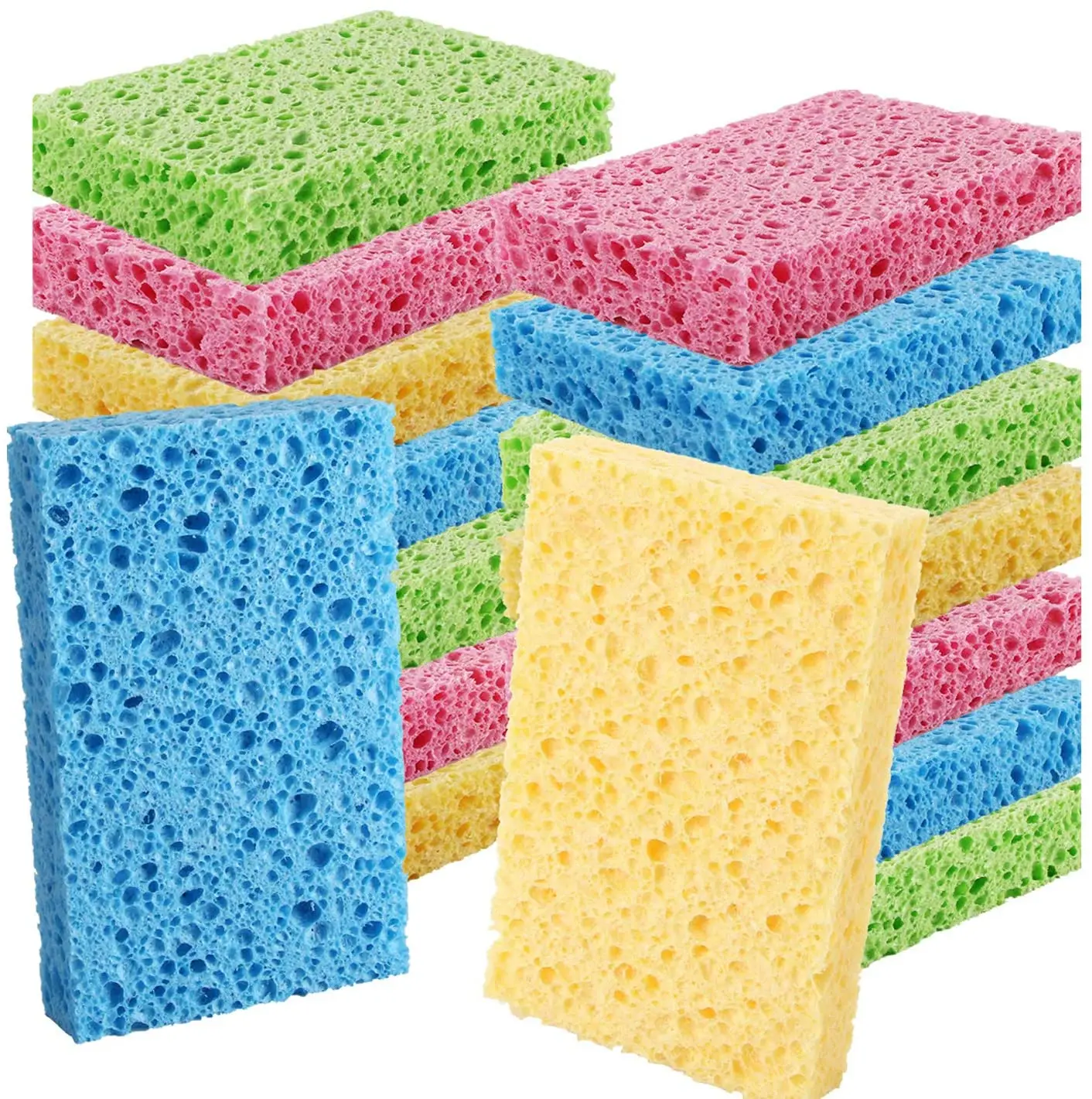 Cleaning Scrubber Colored Non-Scratch Kitchen Cellulose Dishwashing Biodegradable Natural Sponge
Cleaning Scrubber Colored Non-Scratch Kitchen Cellulose Dishwashing Biodegradable Natural Sponge