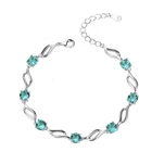Manufacturer's direct sales of Diamond Silver Hand Chain Charm Bracelet