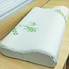 Bamboo Vacuum packing Private Label Anti Snoring Memory Foam Curved Bedding Hotel Headrest contour Pillow