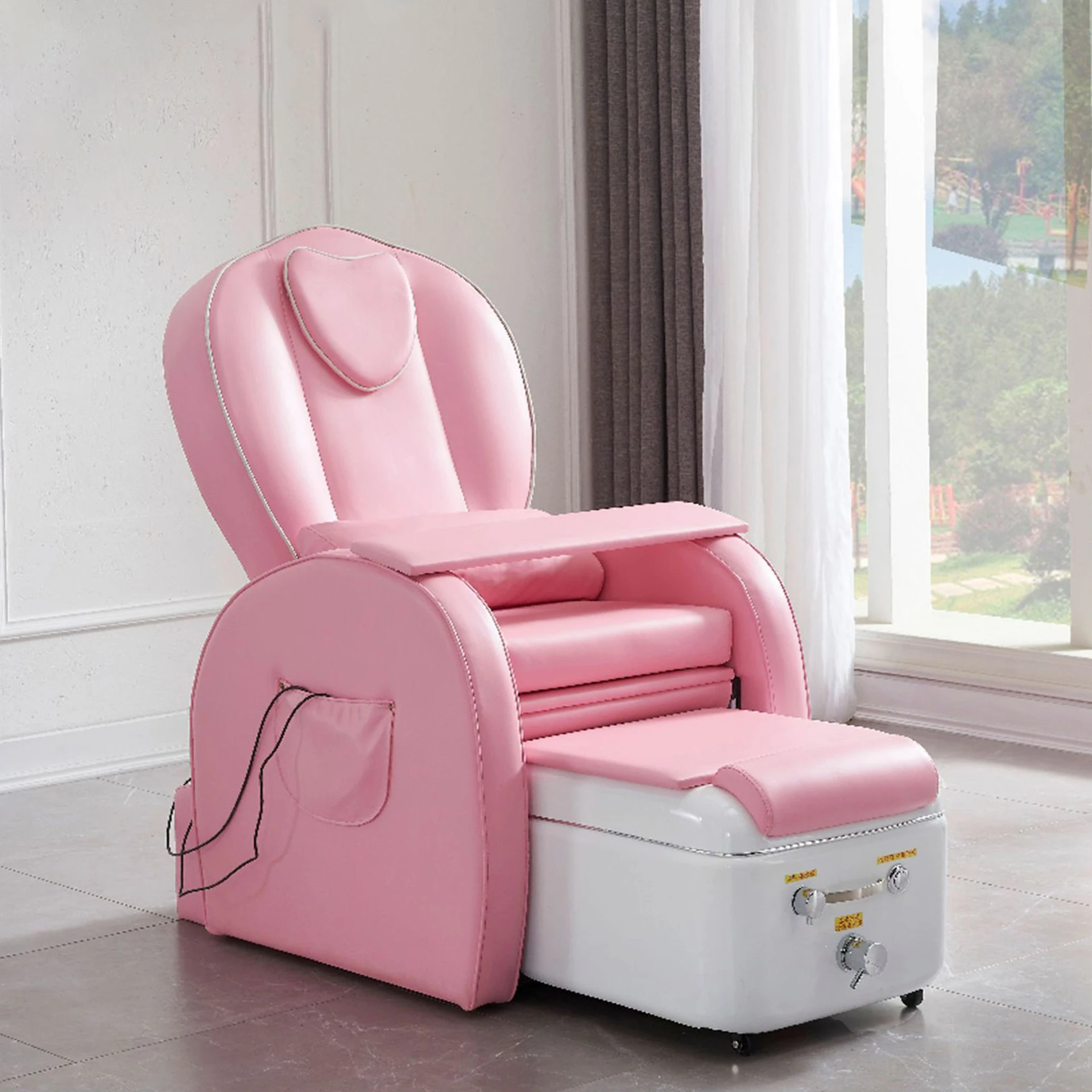 Multifunctional Luxury Massage Electric Foot SPA Pink Manicure Pedicure Chair With Led Lighting
Multifunctional Luxury Massage Electric Foot SPA Pink Manicure Pedicure Chair With Led Lighting