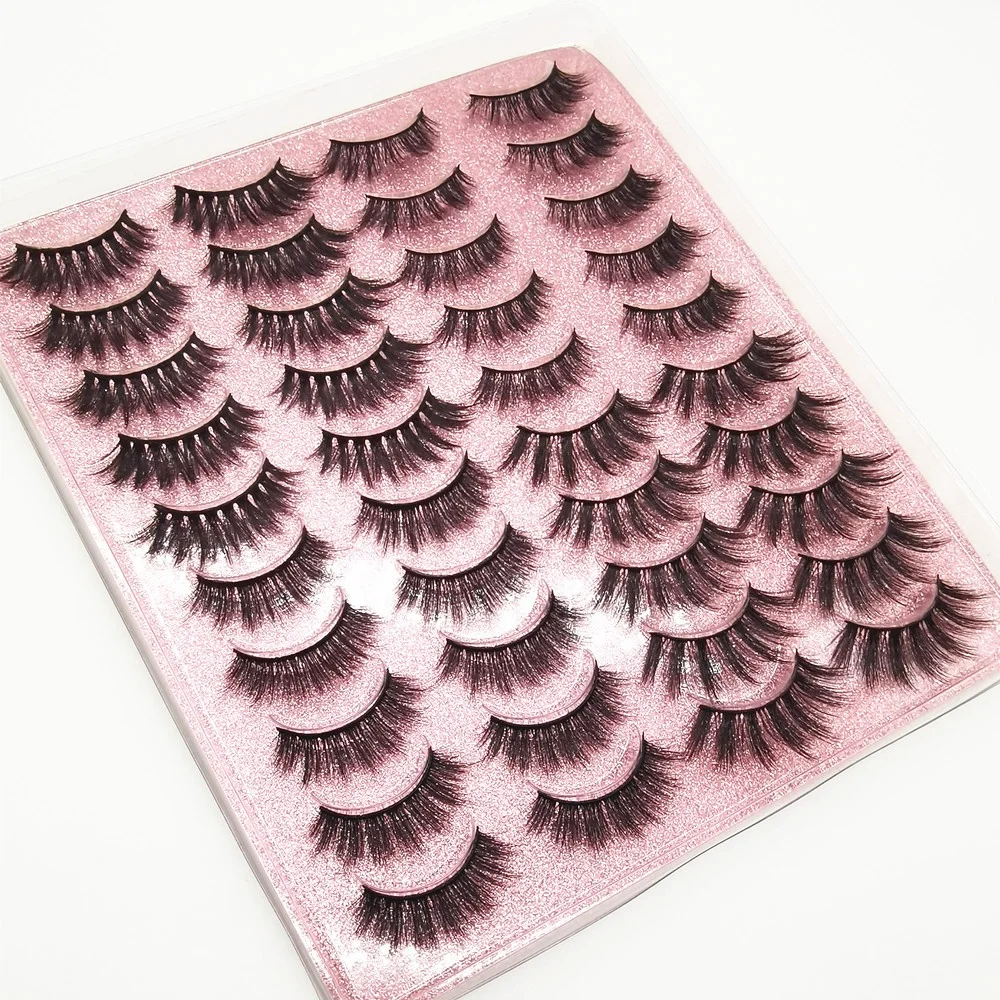 20 Pairs 10-20Mm Mink Eyelashes Extension Natural Makeup Kit 3D Wholesale Thick Mink Eyelashes
20 Pairs 10-20Mm Mink Eyelashes Extension Natural Makeup Kit 3D Wholesale Thick Mink Eyelashes