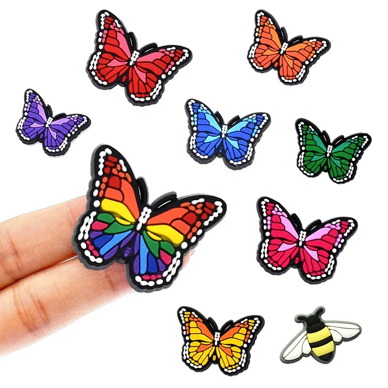 wholesale butterfly PVC Designer croc shoe Charms Decoration for croc shoes charm, As picture
wholesale butterfly PVC Designer croc shoe Charms Decoration for croc shoes charm, As picture