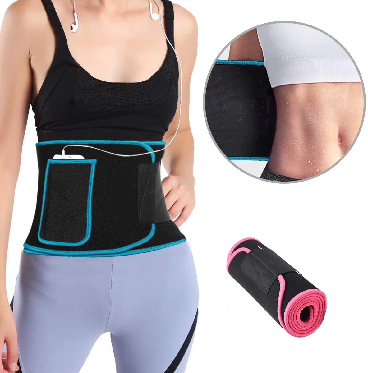 Waist Trainer for Women and Men Neoprene Waist Trimmer Belt Sweat Band for Weight Fitness Waist Trainer, Black,blue,orange,pink
Waist Trainer for Women and Men Neoprene Waist Trimmer Belt Sweat Band for Weight Fitness Waist Trainer, Black,blue,orange,pink