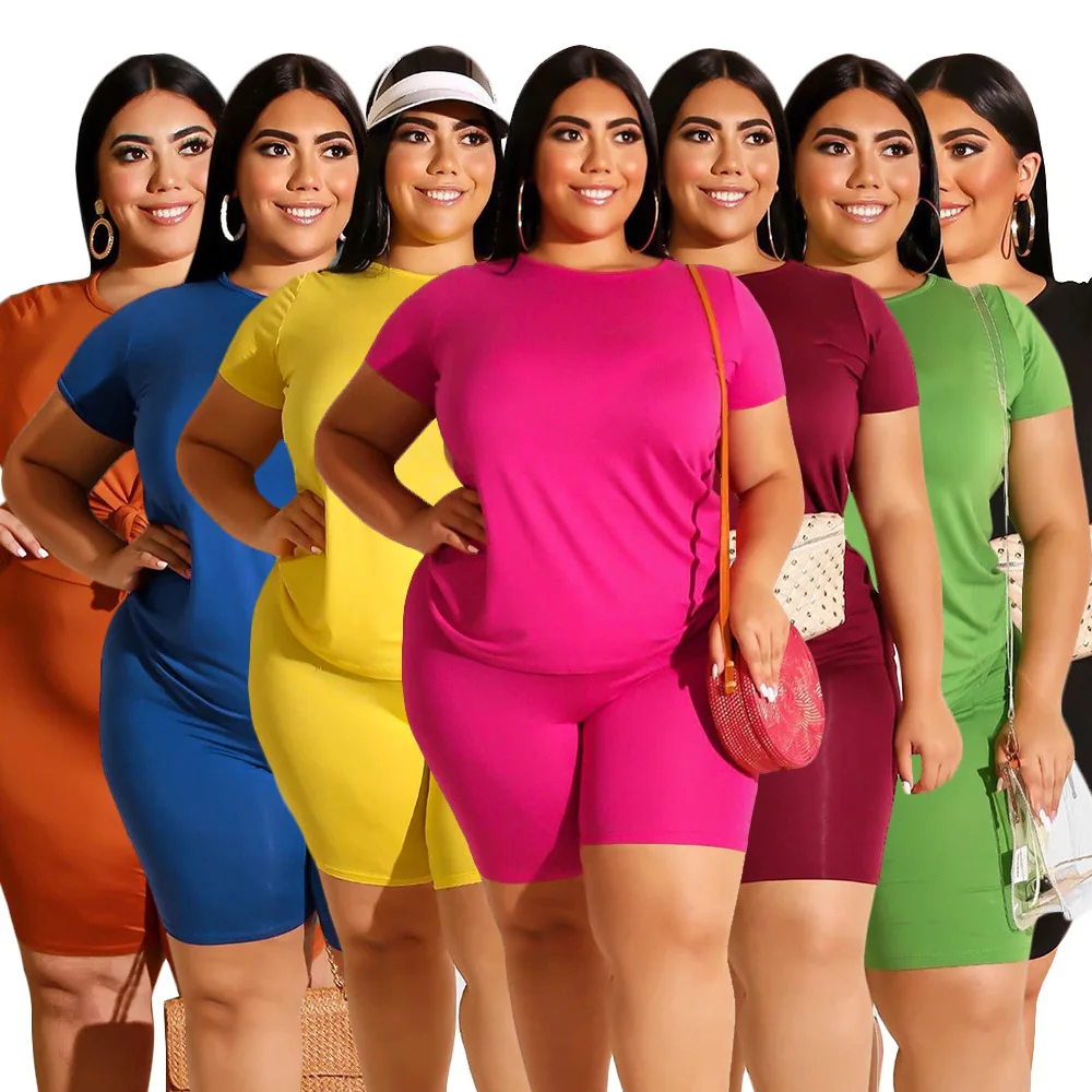 Tracksuit Women 2 Piece Outfits Festival Clothing Short Sleeve plus size Top and Biker Shorts Sweat Suits Two Piece Set, Picture
Tracksuit Women 2 Piece Outfits Festival Clothing Short Sleeve plus size Top and Biker Shorts Sweat Suits Two Piece Set, Picture