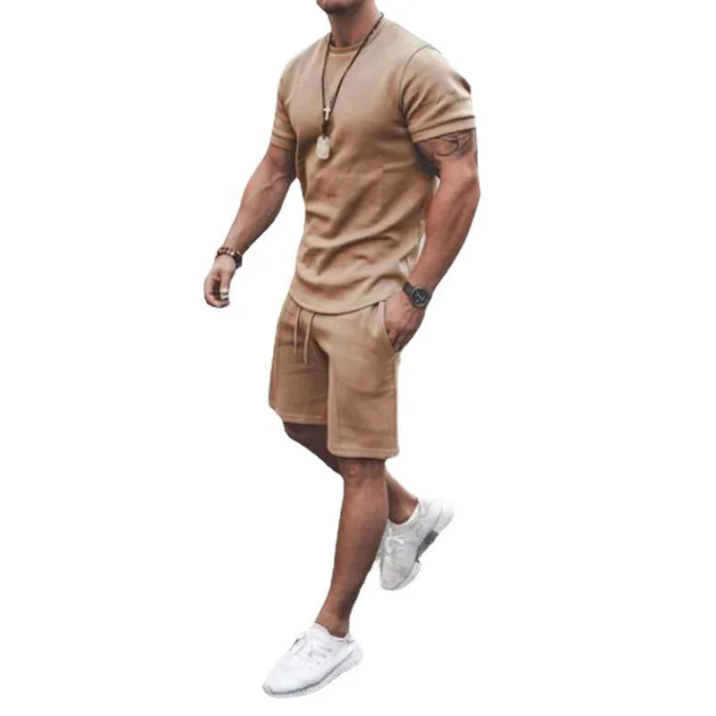 2021 Men Summer Casual Shorts Sets T Shirt +shorts Solid Male Tracksuit Set Men's 2 Pieces Sets
2021 Men Summer Casual Shorts Sets T Shirt +shorts Solid Male Tracksuit Set Men's 2 Pieces Sets