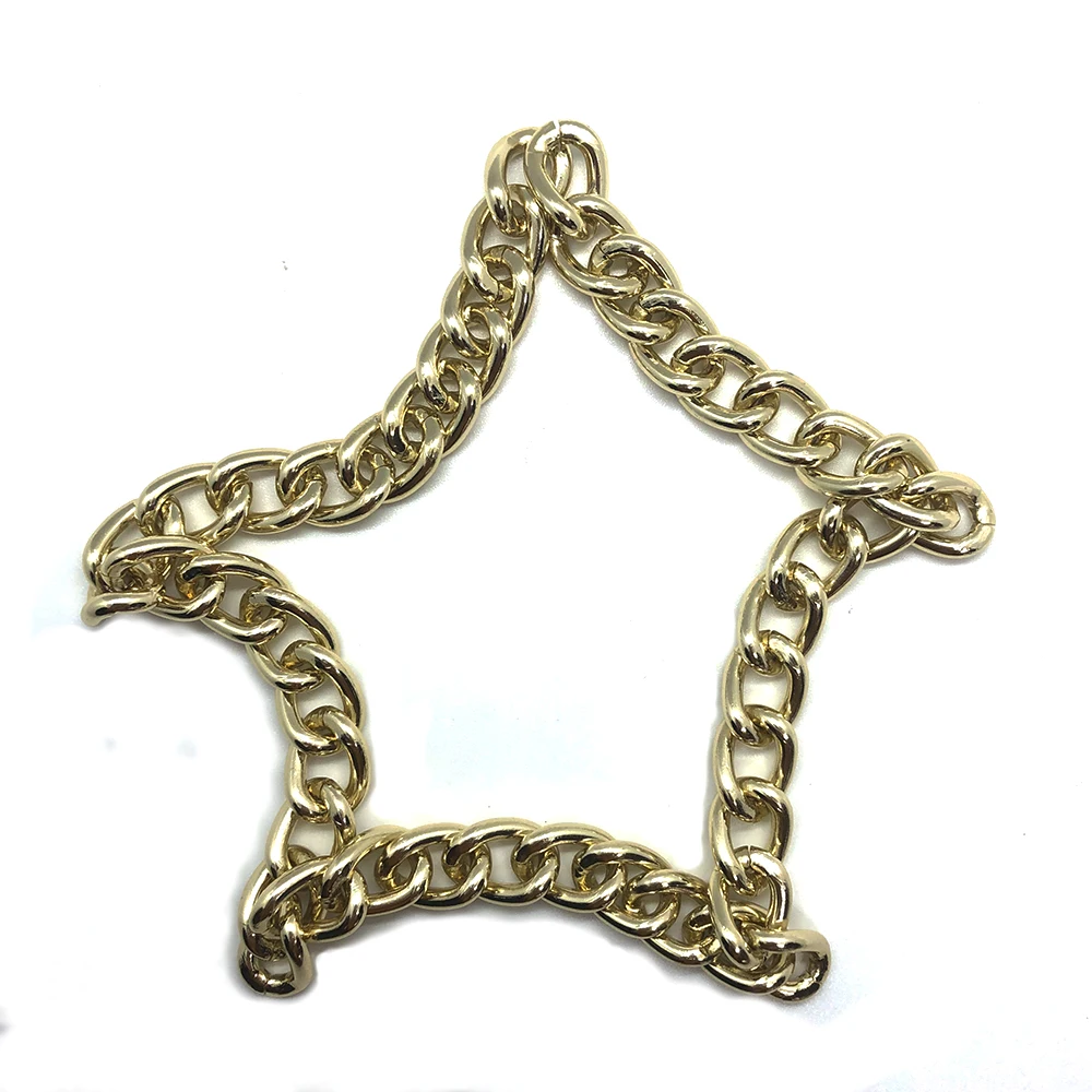gold aluminium chain mail flat round chain pendant twisted singapore chain, Customized
gold aluminium chain mail flat round chain pendant twisted singapore chain, Customized