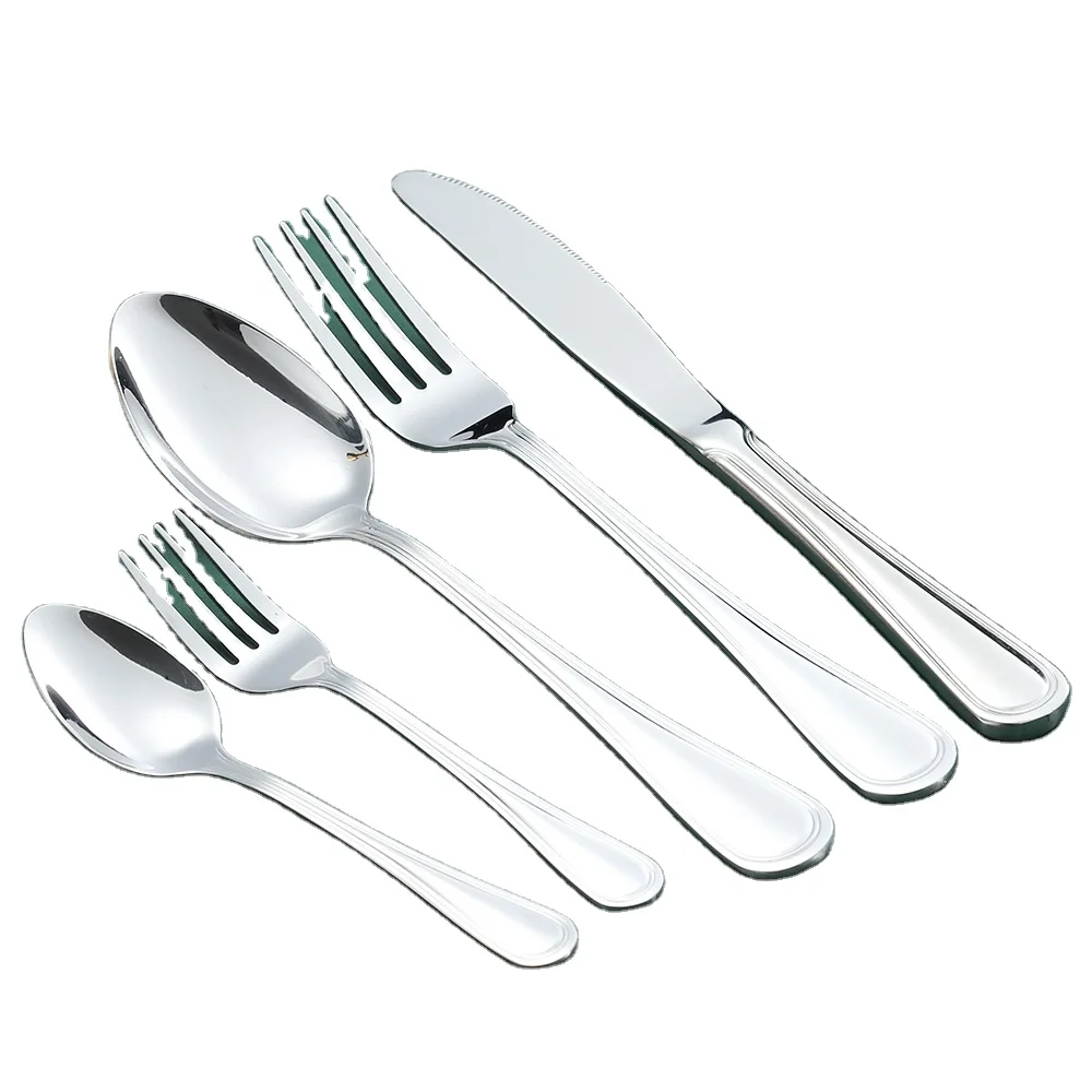 High Mirror Polish 20PCS Knife Fork Kitchen Single Utensils Spoon Fork Sliver Wed Hotel Vintage Cutleri Set for Party Restaurant, Customized color
High Mirror Polish 20PCS Knife Fork Kitchen Single Utensils Spoon Fork Sliver Wed Hotel Vintage Cutleri Set for Party Restaurant, Customized color