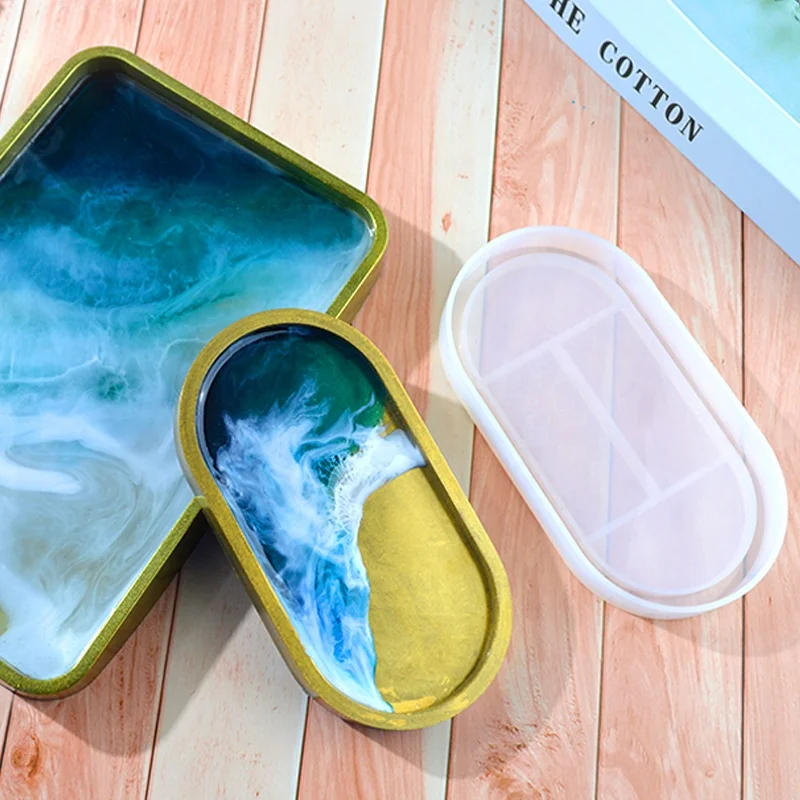 DM081 Thicken DIY Shiny Oval Flat Bottom Rolling Silicone Tray Mold Plate Dish Geometric Shape Storage Resin Molds Tray
DM081 Thicken DIY Shiny Oval Flat Bottom Rolling Silicone Tray Mold Plate Dish Geometric Shape Storage Resin Molds Tray