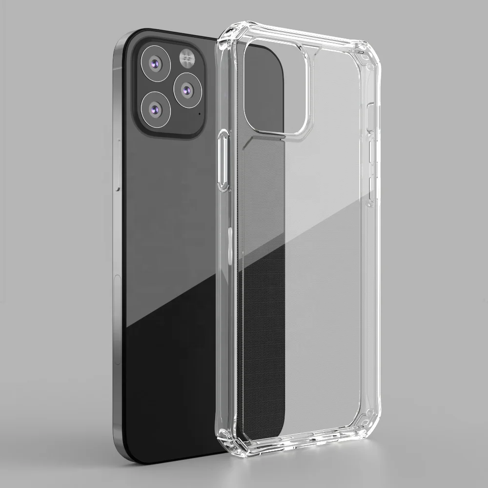 Reinforced Corner Air Cushion Shock Cover Transparent TPU Phone Cases For iPhone 12 Pro Max Clear Case, Transparent, accept customized
Reinforced Corner Air Cushion Shock Cover Transparent TPU Phone Cases For iPhone 12 Pro Max Clear Case, Transparent, accept customized