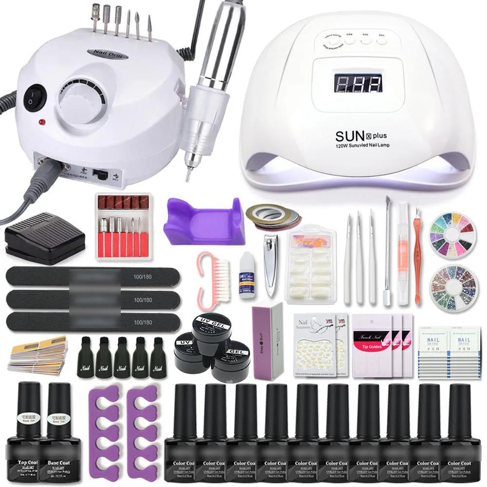 MEETNAIL nail supplies acrylic nail kit with uv lamp 35000rpm professional electric nail drill for salon, 10 colors
MEETNAIL nail supplies acrylic nail kit with uv lamp 35000rpm professional electric nail drill for salon, 10 colors