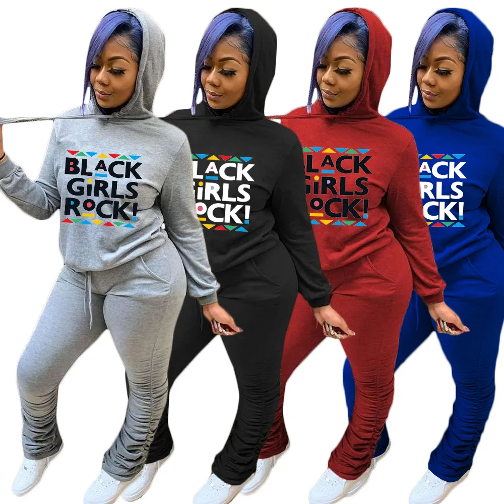 Fall Winter 2021 Fleece 2 Piece Set Tracksuits Women Hoodie Casual Two Piece Letter Print Outfit Stacked Jogging Suit Women Set
Fall Winter 2021 Fleece 2 Piece Set Tracksuits Women Hoodie Casual Two Piece Letter Print Outfit Stacked Jogging Suit Women Set