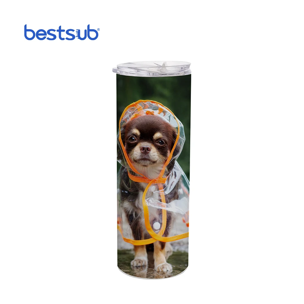 

20oz 600ml Heat Press Insulated Double Wall Skinny Tumbler Vacuum Steel Skinny Straight Stainless Sublimation Tumbler Blank