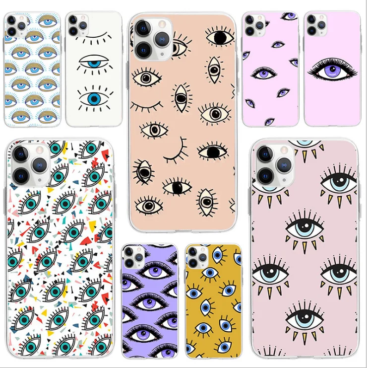 Hot selling custom OEM clear phone case,for iphone 11 pro evil eye phone case, Like the following colors
Hot selling custom OEM clear phone case,for iphone 11 pro evil eye phone case, Like the following colors