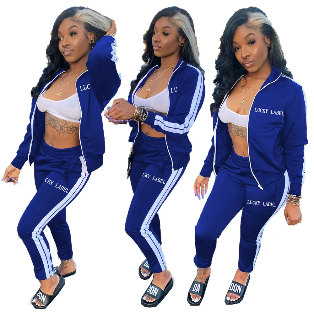 9S4U womens fall fashion 2020 lucky label two piece pants set sweat suits women, Customized color
9S4U womens fall fashion 2020 lucky label two piece pants set sweat suits women, Customized color