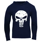 Cotton Hoodie 2020 New Men's Fitness Sports Casual Combed Cotton Retro Ghost Head Hoodie Long Sleeve Hoodie