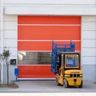 industrial automatic pvc fabric high speed rollup doors remote control for warehouse or logistic center