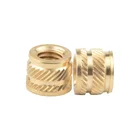 Heat staking internal threaded insert nut