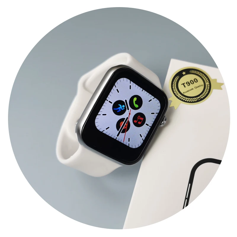 2021 T900 Smart Watch Series 5 6 Call 44mm Change Strap Heart Rate Monitor for IOS Android a Smartwatch 
2021 T900 Smart Watch Series 5 6 Call 44mm Change Strap Heart Rate Monitor for IOS Android a Smartwatch
