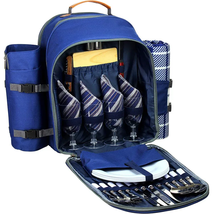Picnic Backpack Set for 4 Person,Picnic Set with Insulated Cooler Compartment Detachable Wine Holder, Accepted customized
Picnic Backpack Set for 4 Person,Picnic Set with Insulated Cooler Compartment Detachable Wine Holder, Accepted customized