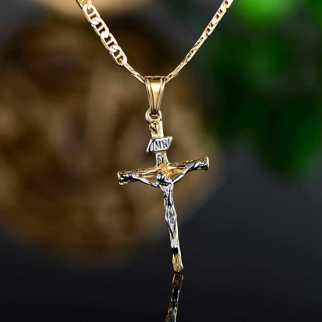 Cross Necklace Barzel Jewelry 18k Gold Plated Flat Mariner Marina Chain Necklace With Cross Pendant For Women Men Boy Girls
Cross Necklace Barzel Jewelry 18k Gold Plated Flat Mariner Marina Chain Necklace With Cross Pendant For Women Men Boy Girls