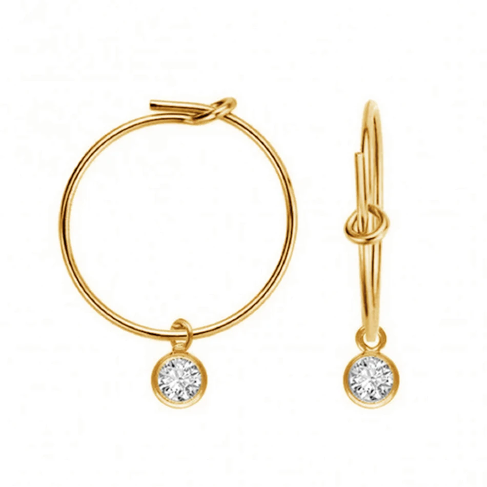 Brass Jewelry Wholesale 18K Gold Plated Little Bezel Cubic Zirconia Hoop Earrings for Women
Brass Jewelry Wholesale 18K Gold Plated Little Bezel Cubic Zirconia Hoop Earrings for Women