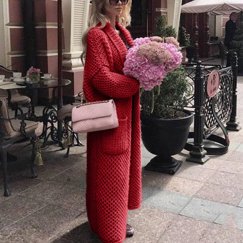 Wholesale Warm 100% Acrylic No Button Oversized Lady Long Cardigan Sweater, Customized color
Wholesale Warm 100% Acrylic No Button Oversized Lady Long Cardigan Sweater, Customized color