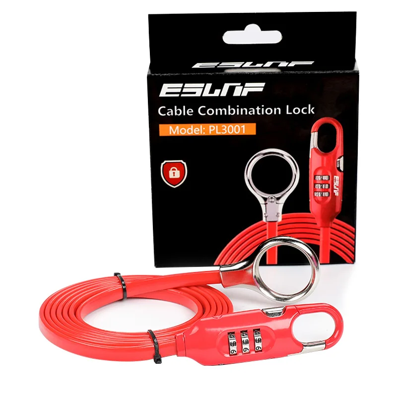 Alloy Lock Motorcycle Electric Bicycle Helmet Anti-Theft Lock Mountain Road Bicycle Extension Steel Cable Bicycle Password Lock, As shown
Alloy Lock Motorcycle Electric Bicycle Helmet Anti-Theft Lock Mountain Road Bicycle Extension Steel Cable Bicycle Password Lock, As shown