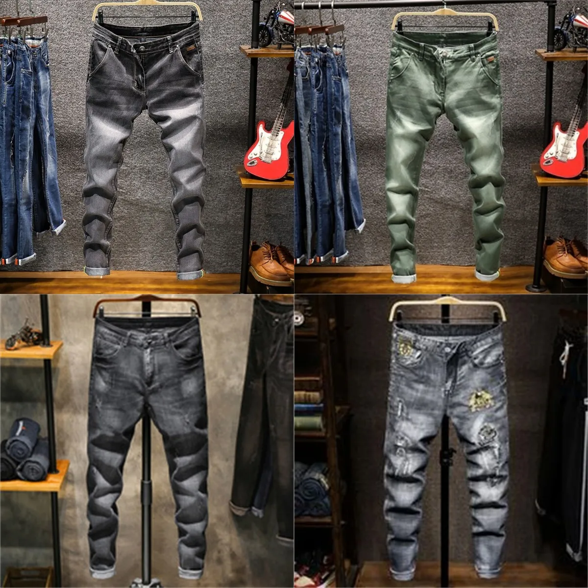 2021 The new slim fit/skinny men broken mujer jeans straight fashion wrinkled pant for men
2021 The new slim fit/skinny men broken mujer jeans straight fashion wrinkled pant for men