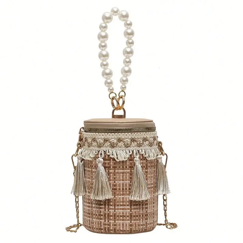 2020 Ins Hot Pearl Designer PU Leather Cylinder Purses Handbags Women Mini Fashion Straw Shoulder Bucket Bags
2020 Ins Hot Pearl Designer PU Leather Cylinder Purses Handbags Women Mini Fashion Straw Shoulder Bucket Bags