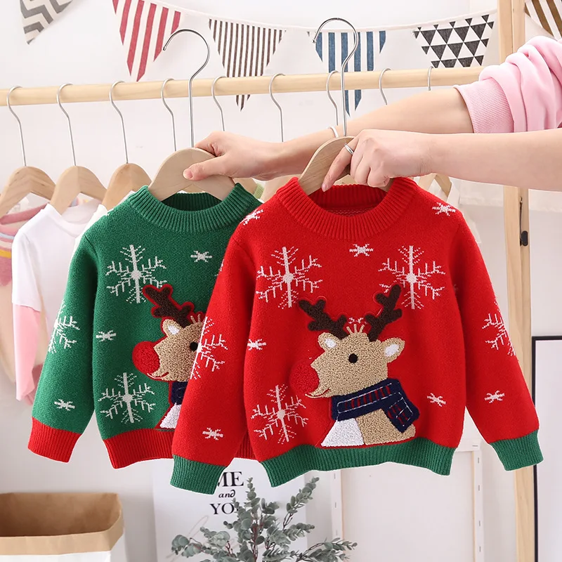 2021 New children's clothing suit sweater winter boy Christmas cartoon thickening plus velvet Boys and girls' clothing children
2021 New children's clothing suit sweater winter boy Christmas cartoon thickening plus velvet Boys and girls' clothing children
