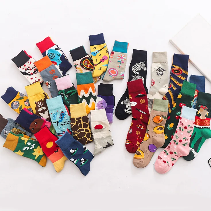 Harajuku Cartoon Cute Winter Autumn AB Couple Cotton Socks Funny Creativity Animal Flower Gifts Women Socks, Picture shown
Harajuku Cartoon Cute Winter Autumn AB Couple Cotton Socks Funny Creativity Animal Flower Gifts Women Socks, Picture shown