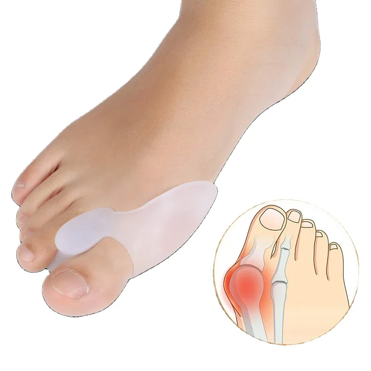 Skin-friendly Hallux Valgus Corrector Toe Protector Gel Toe Separator, Skin and white
Skin-friendly Hallux Valgus Corrector Toe Protector Gel Toe Separator, Skin and white