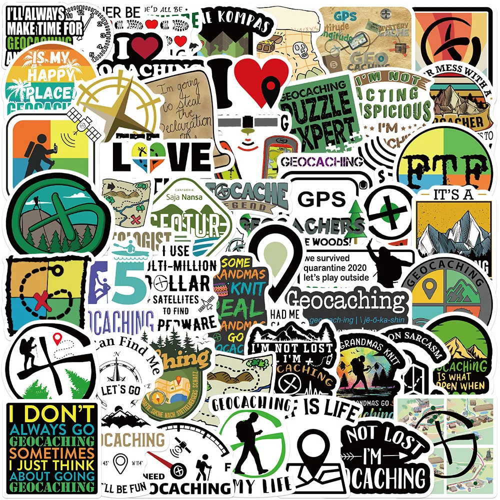 50PCS Outdoor geocaching waterproof vinyl stickers for Notebook Computer Guitar Luggage
50PCS Outdoor geocaching waterproof vinyl stickers for Notebook Computer Guitar Luggage