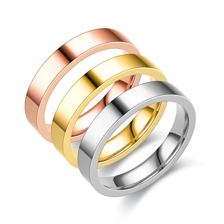 Fashion titanium steel couple ring simple 4mm smooth stainless steel ring men and women ring jewelry wholesale
Fashion titanium steel couple ring simple 4mm smooth stainless steel ring men and women ring jewelry wholesale