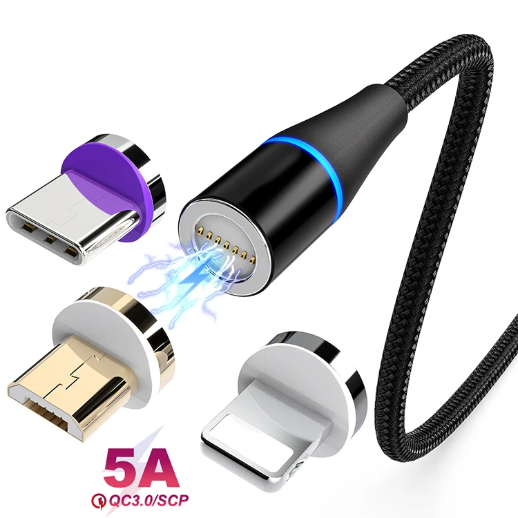 5A Magnetic Cable Micro USB Cable TypeC Fast Charging Cord For Xiaomi Huawei For iPhone Magnet Charger Cable, Customization
5A Magnetic Cable Micro USB Cable TypeC Fast Charging Cord For Xiaomi Huawei For iPhone Magnet Charger Cable, Customization