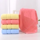 Pink Yelolow Sky Blue Wholesale 100% Organic Cotton Fabric Tea Towel, Hair Turban Towel