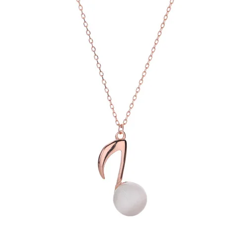 Wholesale Unique Design Fashion Jewelry Sterling Silver 925 Sterling Silver CZ Zircon Music Note Pendant Necklace For Women, Platinum,rose gold
Wholesale Unique Design Fashion Jewelry Sterling Silver 925 Sterling Silver CZ Zircon Music Note Pendant Necklace For Women, Platinum,rose gold