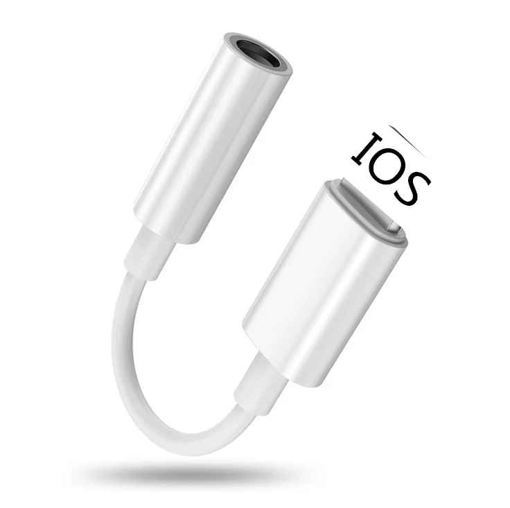 plug and play Lighting to 3.5mm headset adapter earphone jack adapter OTG splitter cable for iphone, White
plug and play Lighting to 3.5mm headset adapter earphone jack adapter OTG splitter cable for iphone, White