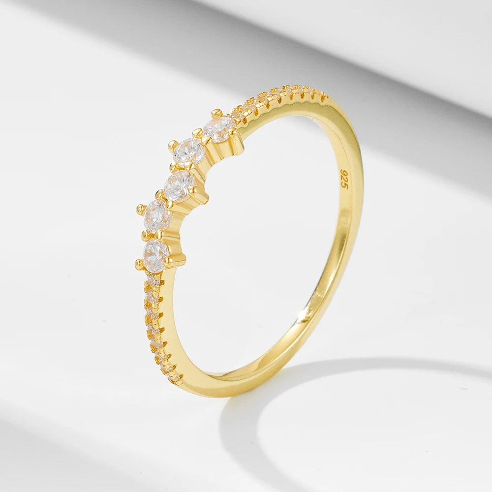 New Design Sterling Silver simple Rings Small CZ 925 silver Ring Women Wedding Ring
New Design Sterling Silver simple Rings Small CZ 925 silver Ring Women Wedding Ring
