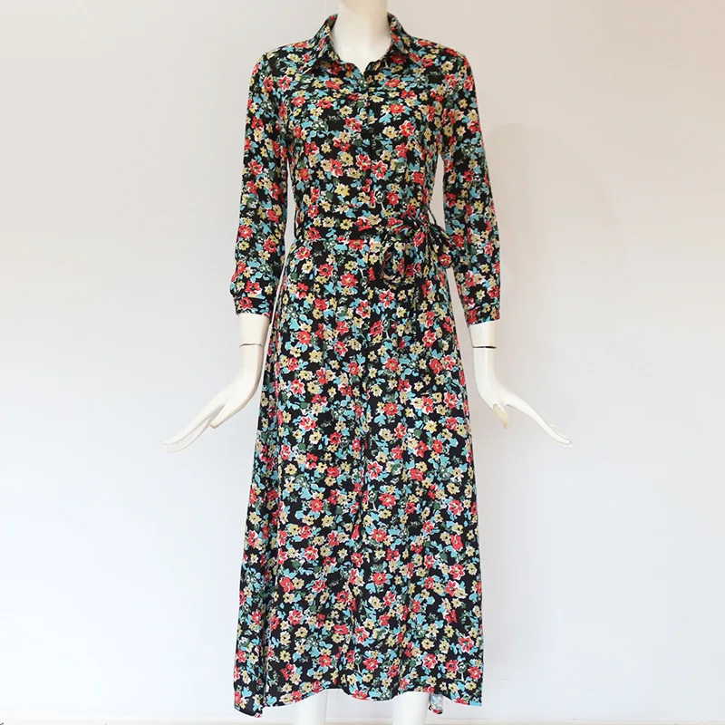 2020 New Arrival spring autumn v-neck short sleeve print high waist belt chiffon women ladies casual dresses
2020 New Arrival spring autumn v-neck short sleeve print high waist belt chiffon women ladies casual dresses