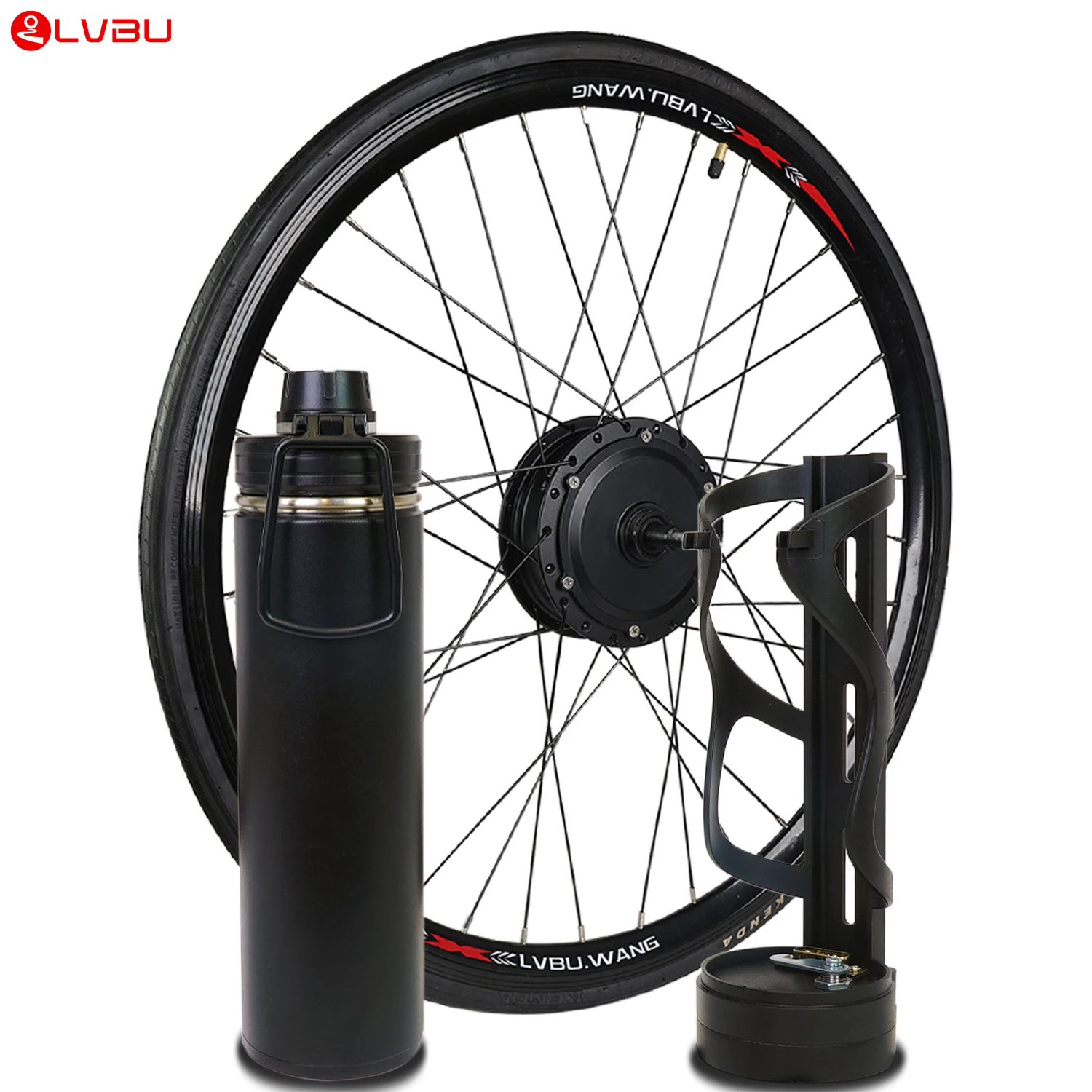 

16" 20" 24" 26" 27.5" 700c 28" 29" Brushless Direct Hub Motor Electric Bike Conversion Kit with Lithium Battery included