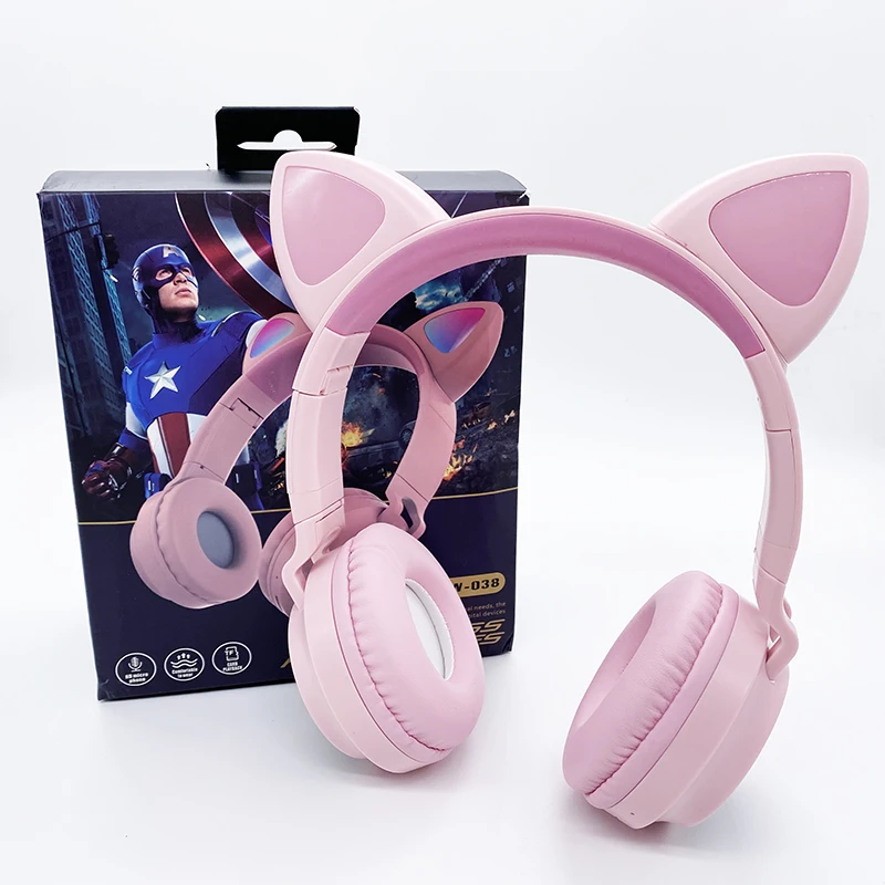 ZW028 Light Hifi Headband Earphones Woman Earbuds Noise Cancelling Blue tooth Headset Kids Cat Ear Wireless Headphones, 5 colors
ZW028 Light Hifi Headband Earphones Woman Earbuds Noise Cancelling Blue tooth Headset Kids Cat Ear Wireless Headphones, 5 colors