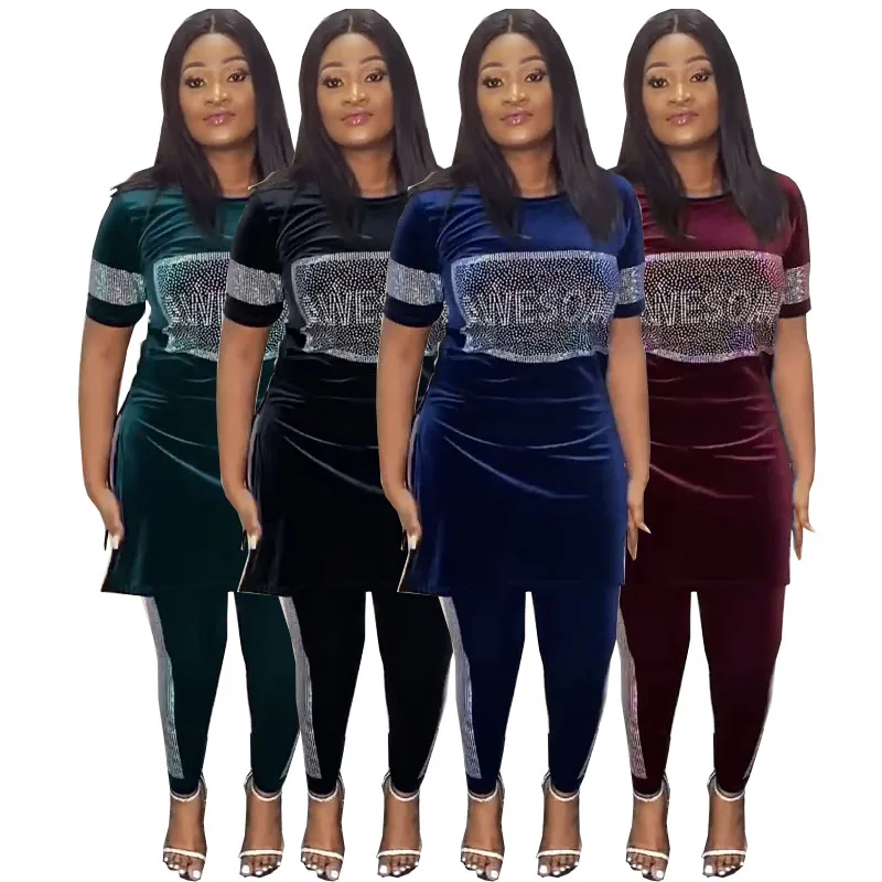 Casual Fashion Velvet 2 Piece Set Women Winter Clothes Loose Sets Two Piece Lady Tracksuits, Picture shown 
Casual Fashion Velvet 2 Piece Set Women Winter Clothes Loose Sets Two Piece Lady Tracksuits, Picture shown