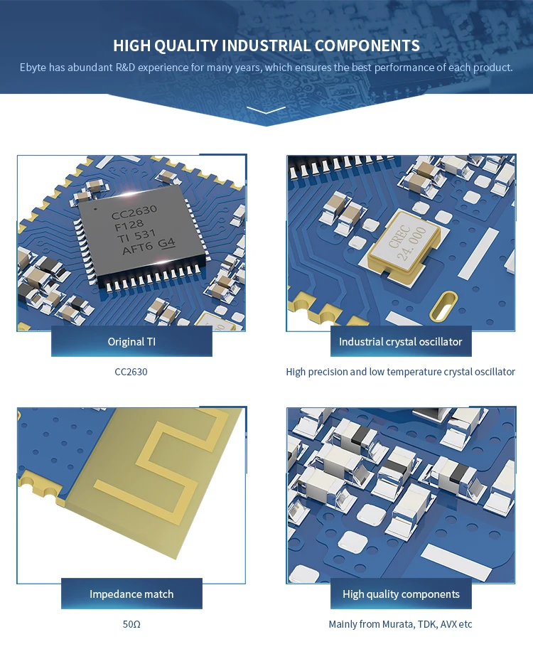 Factory Hot selling wireless rf transceiver module 6LoWPAN cc2630 zigbee module home automation product free sample - ANKUX.COM