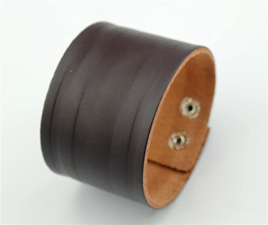 Stock Selling Trendy Personality Snap Adjustable Wide Leather Bracelet Jewelry Cuff Bracelets Men's Jewelry For Men
Stock Selling Trendy Personality Snap Adjustable Wide Leather Bracelet Jewelry Cuff Bracelets Men's Jewelry For Men