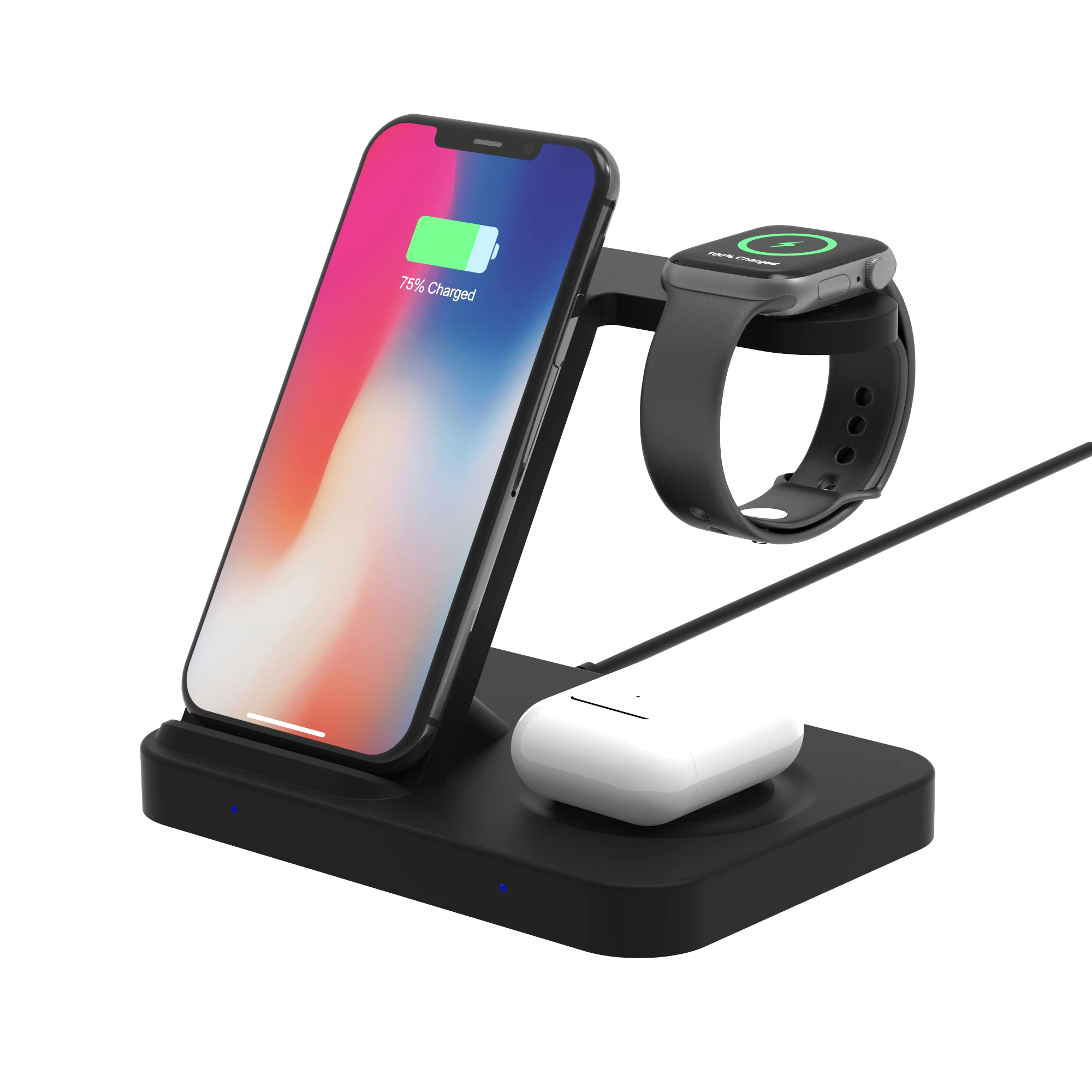 LEMONDA F15 3-in-1 Wireless Charger Stand Qi 15W Fast Charging Station for Phone / iWatch / AirPods
LEMONDA F15 3-in-1 Wireless Charger Stand Qi 15W Fast Charging Station for Phone / iWatch / AirPods