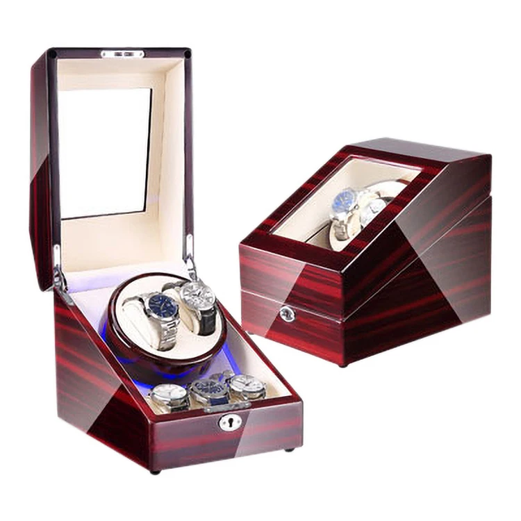 Amazon Top Seller Double Watch Winder with Quiet Japanese Motor Red Color Watch Winder Box Automatic
Amazon Top Seller Double Watch Winder with Quiet Japanese Motor Red Color Watch Winder Box Automatic