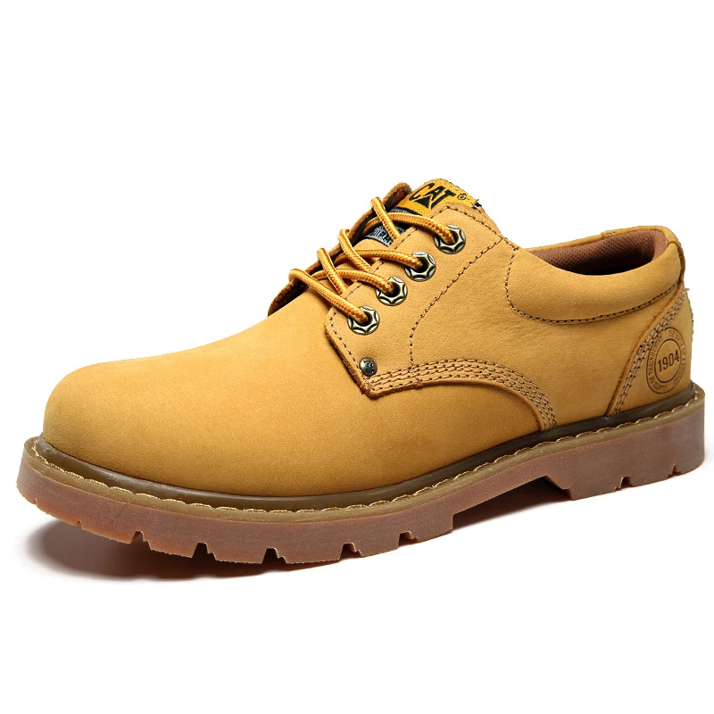 High Quality Leather Wear-resistant Anti Slip Gum-rubber Casual Shoes Stylish Cat shose, Khaki/yellow
High Quality Leather Wear-resistant Anti Slip Gum-rubber Casual Shoes Stylish Cat shose, Khaki/yellow